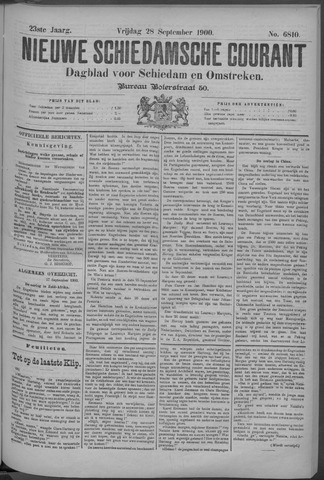 Nieuwe Schiedamsche Courant 1900-09-28