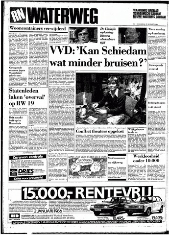 Rotterdamsch Nieuwsblad / Schiedamsche Courant / Rotterdams Dagblad / Waterweg / Algemeen Dagblad 1984-12-27