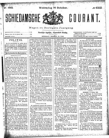 Schiedamsche Courant 1885-10-14