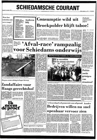 Rotterdamsch Nieuwsblad / Schiedamsche Courant / Rotterdams Dagblad / Waterweg / Algemeen Dagblad 1981-11-09