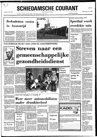 Rotterdamsch Nieuwsblad / Schiedamsche Courant / Rotterdams Dagblad / Waterweg / Algemeen Dagblad 1975-04-08