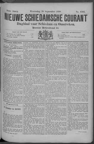 Nieuwe Schiedamsche Courant 1898-09-29