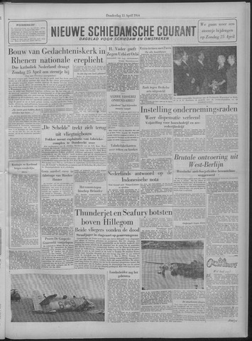 Nieuwe Schiedamsche Courant 1954-04-15