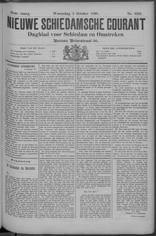 Nieuwe Schiedamsche Courant 1898-10-05