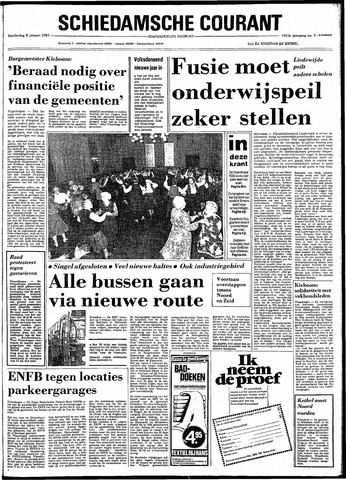 Rotterdamsch Nieuwsblad / Schiedamsche Courant / Rotterdams Dagblad / Waterweg / Algemeen Dagblad 1981-01-08