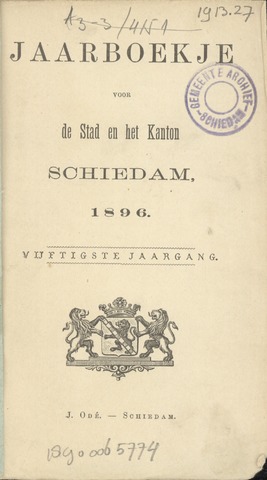 Schiedams Jaarboek 1896-01-01