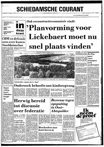 Rotterdamsch Nieuwsblad / Schiedamsche Courant / Rotterdams Dagblad / Waterweg / Algemeen Dagblad 1981-08-27
