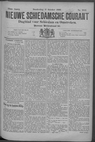 Nieuwe Schiedamsche Courant 1900-10-11
