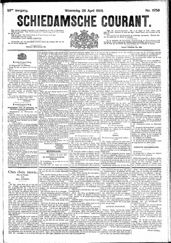 Schiedamsche Courant 1905-04-26