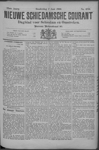 Nieuwe Schiedamsche Courant 1900-06-07