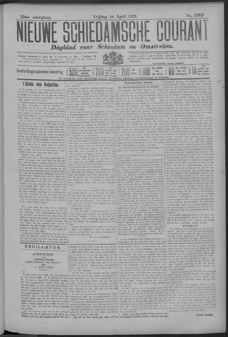 Nieuwe Schiedamsche Courant 1919-04-18