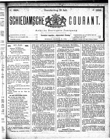 Schiedamsche Courant 1884-07-10