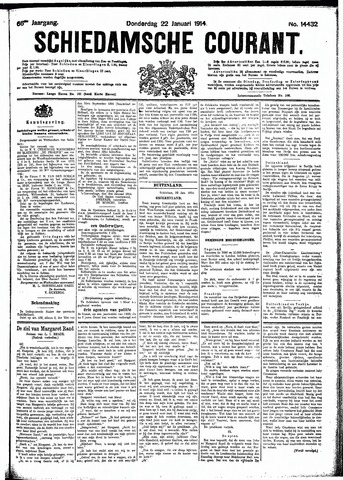 Schiedamsche Courant 1914-01-22