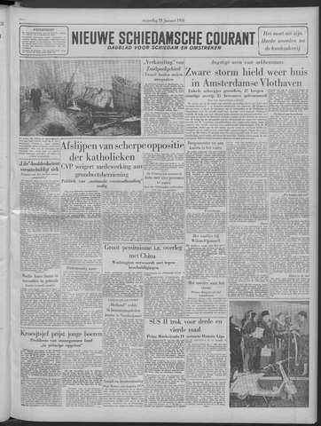 Nieuwe Schiedamsche Courant 1956-01-23