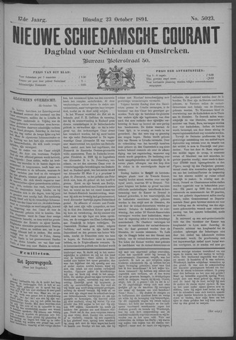 Nieuwe Schiedamsche Courant 1894-10-23