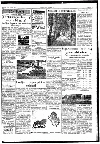 Rotterdamsch Nieuwsblad / Schiedamsche Courant / Rotterdams Dagblad / Waterweg / Algemeen Dagblad 1958-09-09