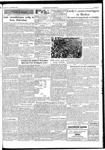 Rotterdamsch Nieuwsblad / Schiedamsche Courant / Rotterdams Dagblad / Waterweg / Algemeen Dagblad 1955-11-21