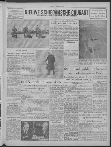 Nieuwe Schiedamsche Courant 1956-02-03
