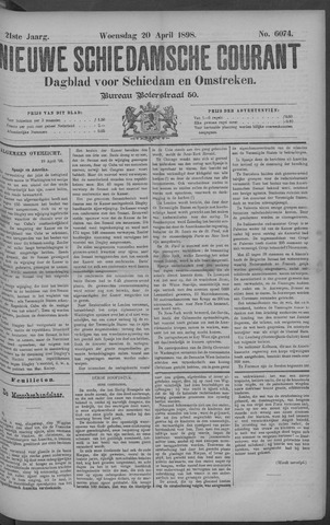 Nieuwe Schiedamsche Courant 1898-04-20