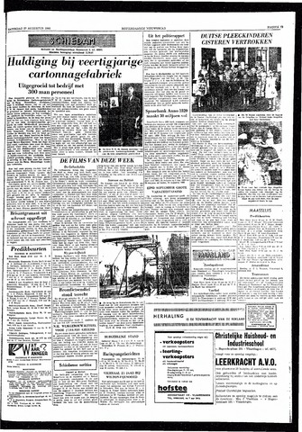 Rotterdamsch Nieuwsblad / Schiedamsche Courant / Rotterdams Dagblad / Waterweg / Algemeen Dagblad 1960-08-27