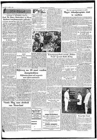 Rotterdamsch Nieuwsblad / Schiedamsche Courant / Rotterdams Dagblad / Waterweg / Algemeen Dagblad 1958-04-11