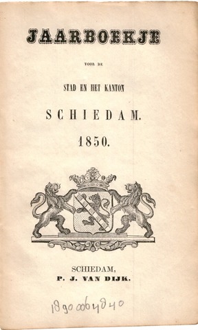 Schiedams Jaarboek 1850-01-01