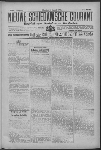 Nieuwe Schiedamsche Courant 1921-03-08