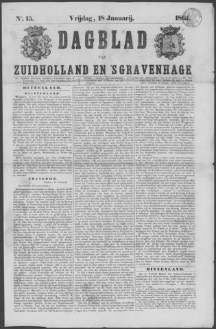 Dagblad van Zuid-Holland 1861-01-18