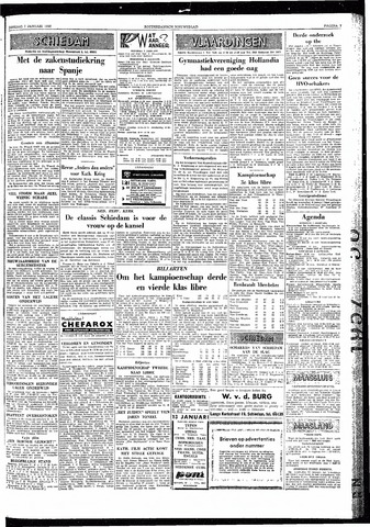 Rotterdamsch Nieuwsblad / Schiedamsche Courant / Rotterdams Dagblad / Waterweg / Algemeen Dagblad 1958-01-07