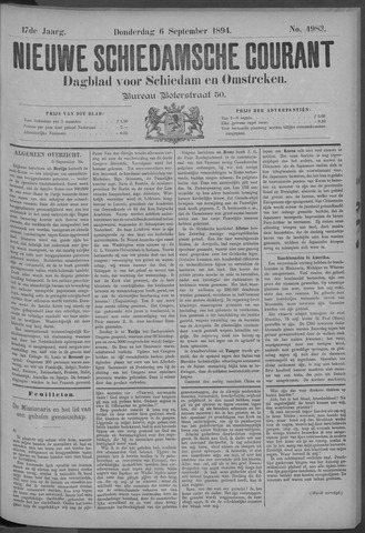 Nieuwe Schiedamsche Courant 1894-09-06