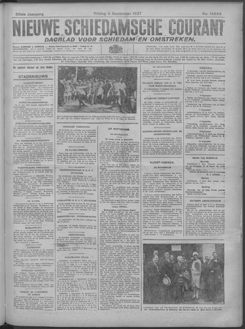 Nieuwe Schiedamsche Courant 1927-09-02