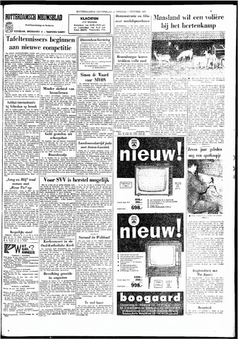 Rotterdamsch Nieuwsblad / Schiedamsche Courant / Rotterdams Dagblad / Waterweg / Algemeen Dagblad 1966-10-07