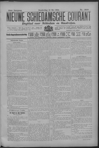 Nieuwe Schiedamsche Courant 1921-05-19