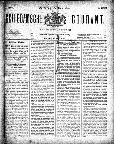 Schiedamsche Courant 1886-12-25