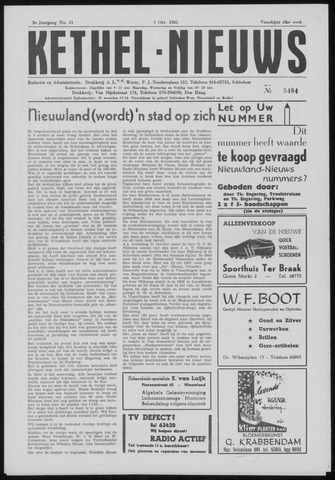 Nieuwland Nieuws 1961-10-05