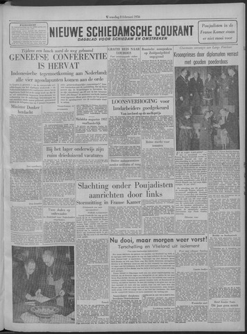 Nieuwe Schiedamsche Courant 1956-02-08
