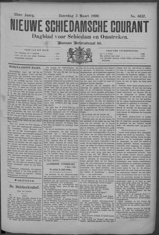 Nieuwe Schiedamsche Courant 1900-03-03