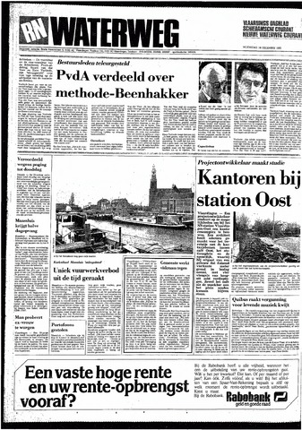 Rotterdamsch Nieuwsblad / Schiedamsche Courant / Rotterdams Dagblad / Waterweg / Algemeen Dagblad 1985-12-18
