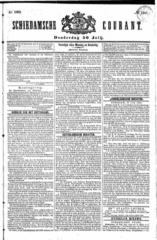 Schiedamsche Courant 1863-07-30