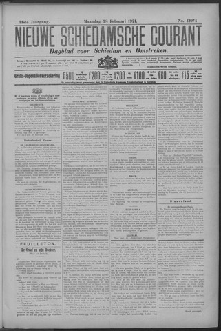 Nieuwe Schiedamsche Courant 1921-02-28
