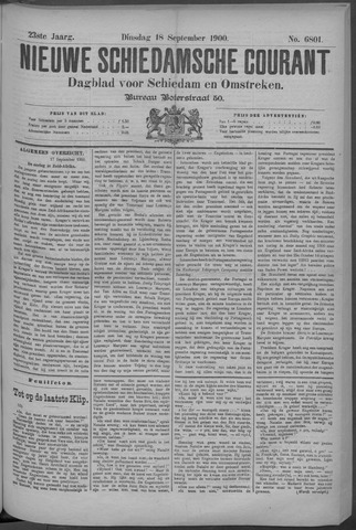 Nieuwe Schiedamsche Courant 1900-09-18