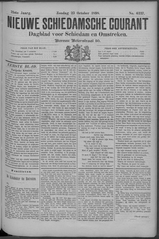 Nieuwe Schiedamsche Courant 1898-10-23