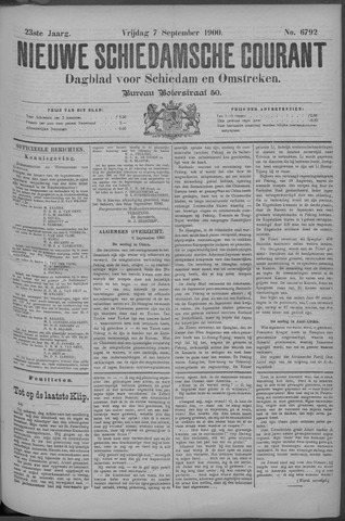 Nieuwe Schiedamsche Courant 1900-09-07