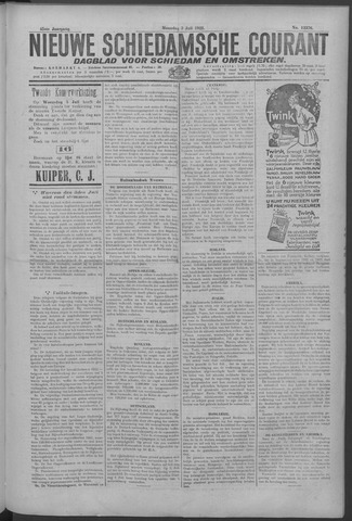 Nieuwe Schiedamsche Courant 1922-07-03