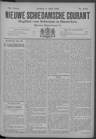 Nieuwe Schiedamsche Courant 1894-04-08
