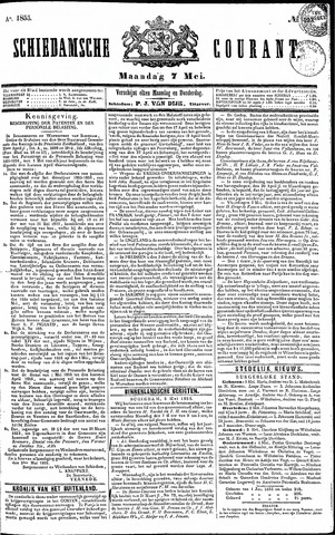 Schiedamsche Courant 1855-05-07