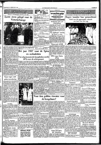 Rotterdamsch Nieuwsblad / Schiedamsche Courant / Rotterdams Dagblad / Waterweg / Algemeen Dagblad 1958-02-12