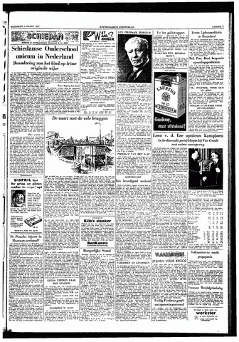 Rotterdamsch Nieuwsblad / Schiedamsche Courant / Rotterdams Dagblad / Waterweg / Algemeen Dagblad 1957-03-06