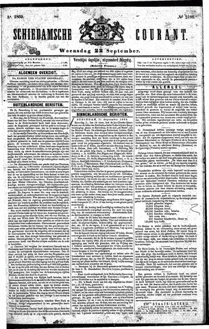 Schiedamsche Courant 1869-09-22