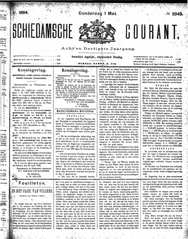 Schiedamsche Courant 1884-05-01